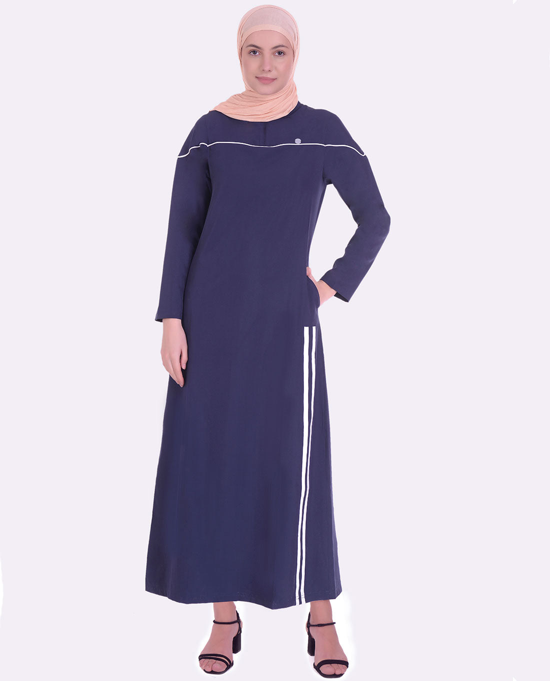Navy Blue Sporty Jilbab