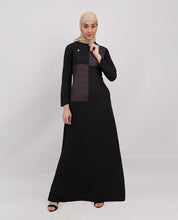 Elysian Black: Soft Touch Taslon Jilbab