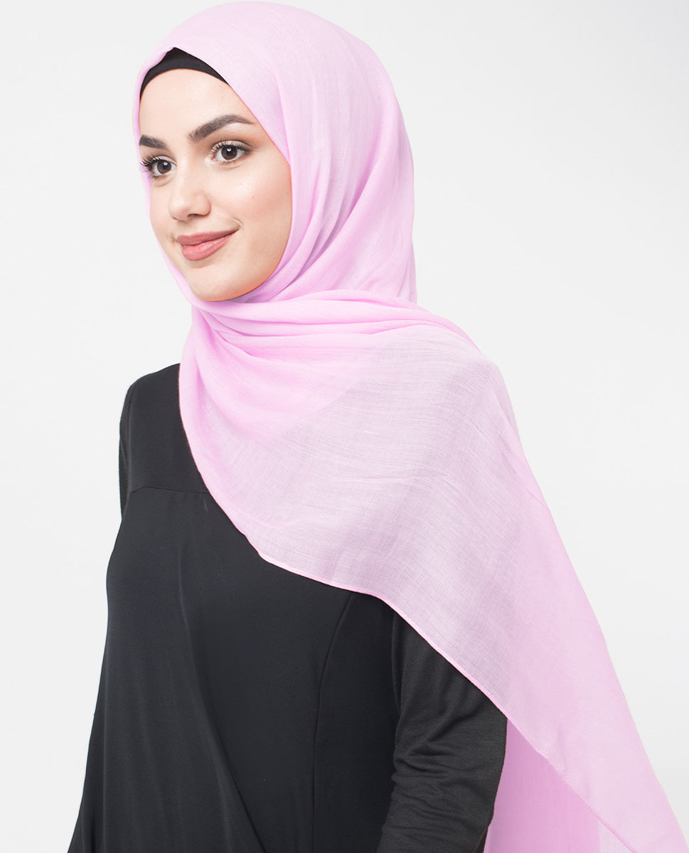 Bridal Rose Cotton Voile Scarf