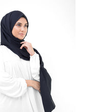 Navy Cosmos Cotton Voile Scarf