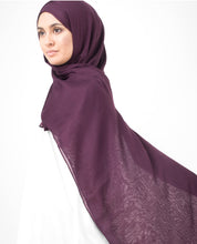Amaranth Purple Viscose Woven Scarf