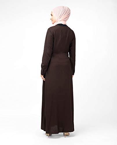 Silk Route© Slim Cocoa Maxi Dress Abaya Maxi Dress Jilbab Medium 54