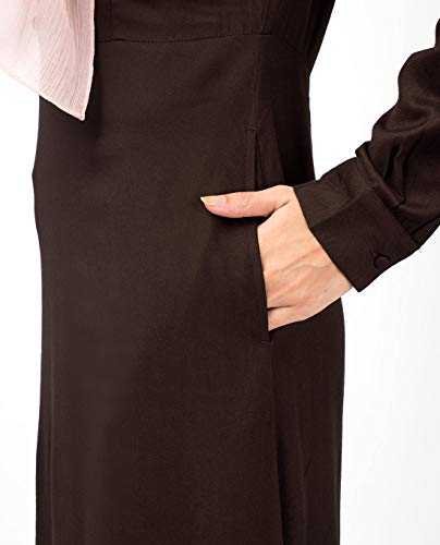 Silk Route© Slim Cocoa Maxi Dress Abaya Maxi Dress Jilbab Medium 54