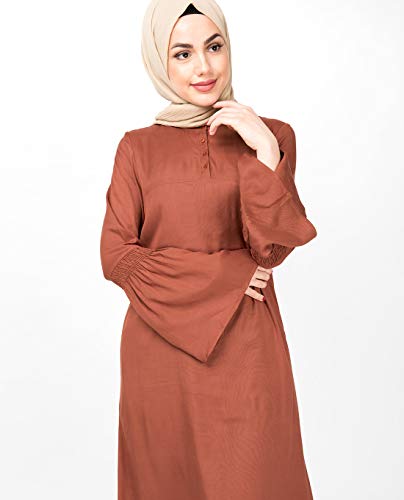 Silk Route© Slim Cocoa Maxi Dress Abaya Maxi Dress Jilbab Medium 54