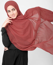 Red Clay Cotton Voile Scarf