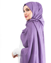 Bright Violet Viscose Woven Scarf