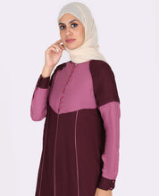 Silk Route Peach And Maroon Feminine Touch Abaya Maxi Dress Jilbab Small