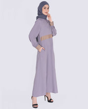 Misty Cloud Embroidered Abaya Medium