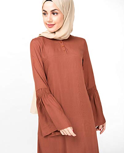 Silk Route© Slim Cocoa Maxi Dress Abaya Maxi Dress Jilbab Medium 54