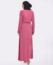 Silk Route Pink Blush Elastic Waist Abaya Maxi Dress Jilbab Large