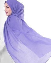 Purple Opulence Cotton Voile Scarf