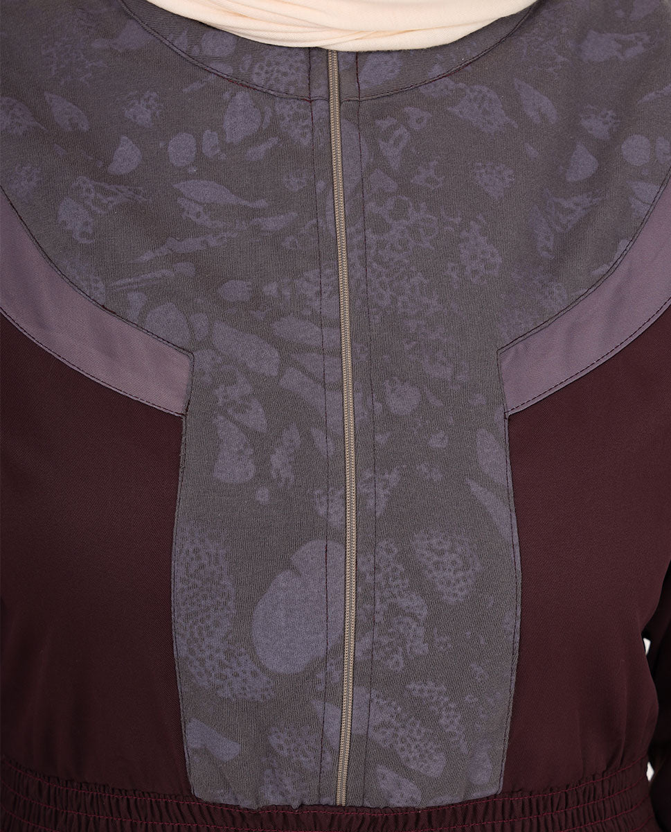 Grapejuice Neck Opening Jilbab