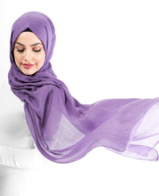 Bright Violet Viscose Woven Scarf