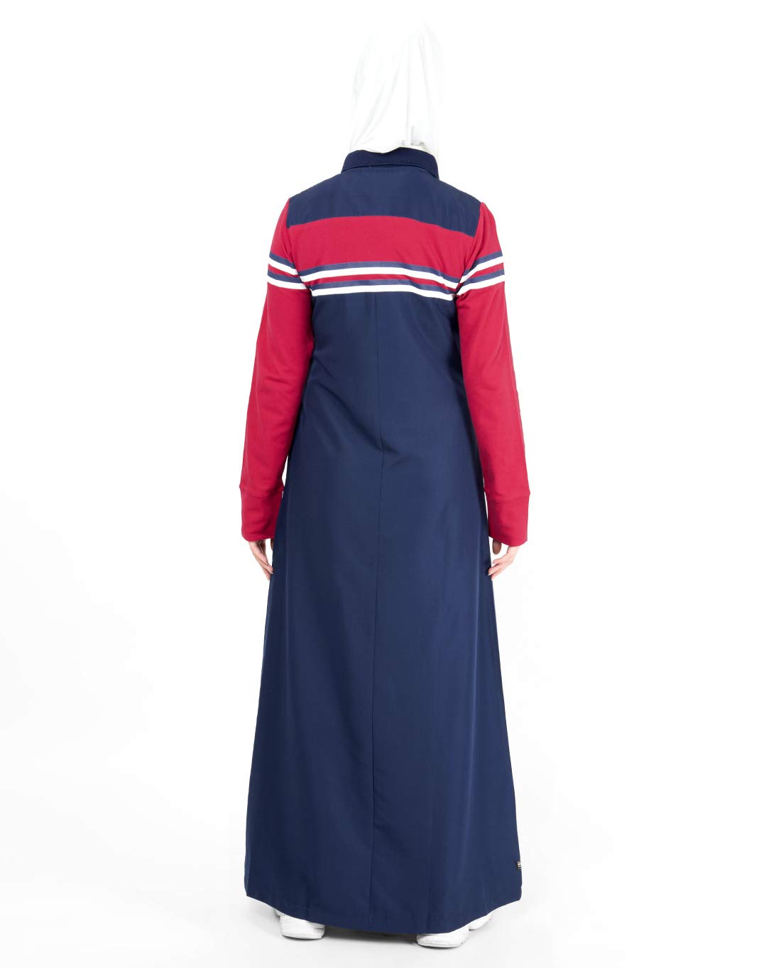 Navy Polo Neck Taslon Jilbab