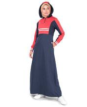Silk Route Red Casual Colour Block Jilbab Medium 56