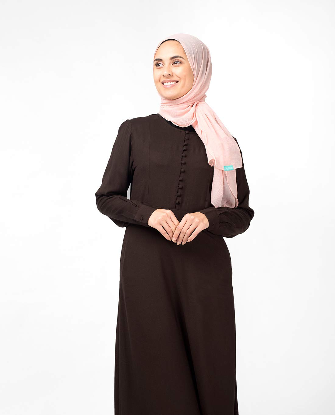 Silk Route© Slim Cocoa Maxi Dress Abaya Maxi Dress Jilbab Small 54