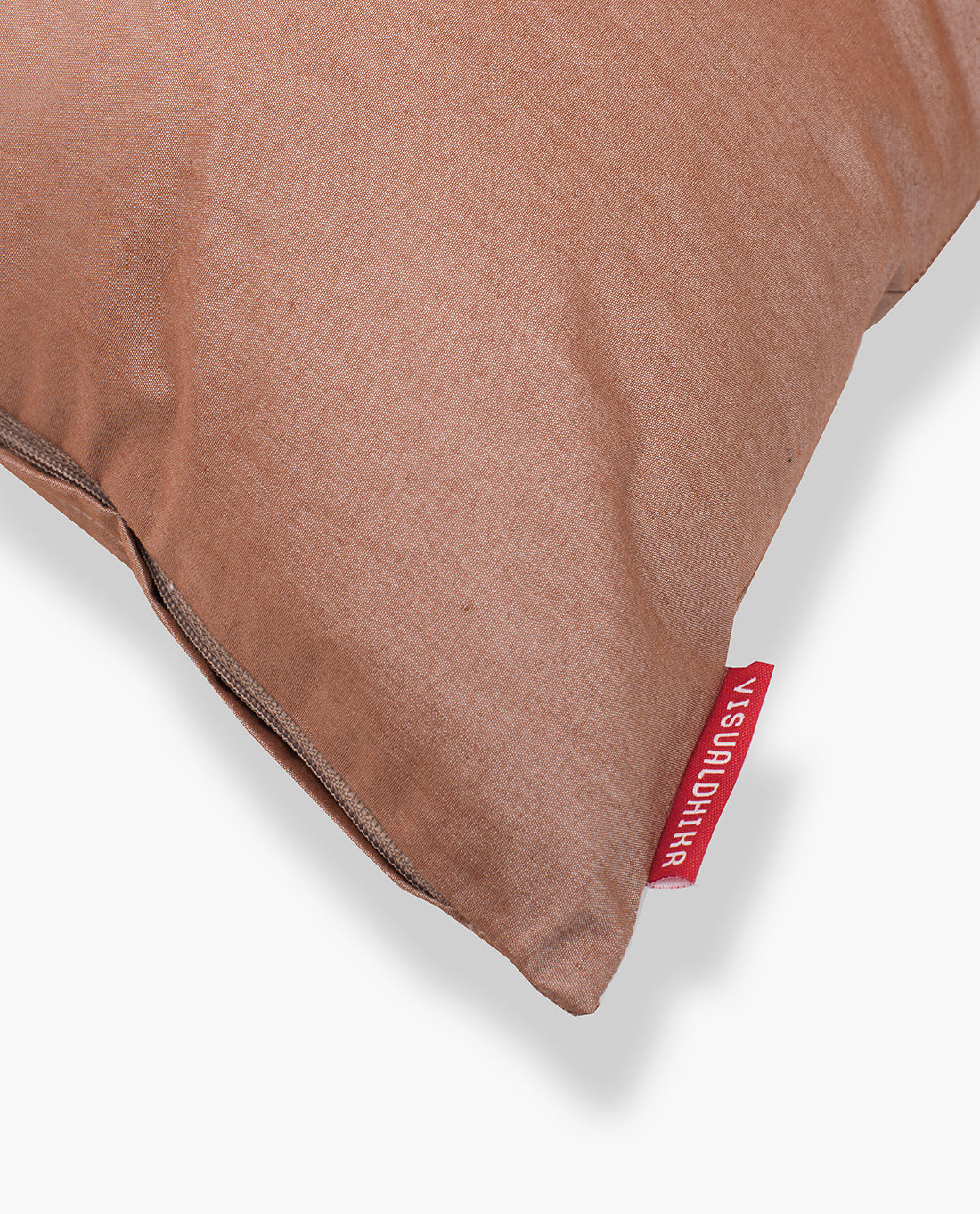Visual Dhikr Lantern Embroidery Cushion Cover - Mocha / Black