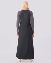 Gull Grey Contrast Panels Jilbab