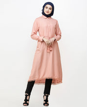 Tie Up A Line Clay Midi Dress