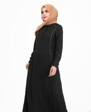 Silk Route © Urban Black Flared Viscose Maxi Dress Jilbab Medium 58