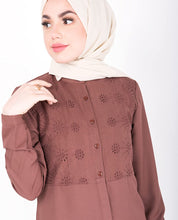 Silk Route Shifley Cognac Shirt Dress Small Brown