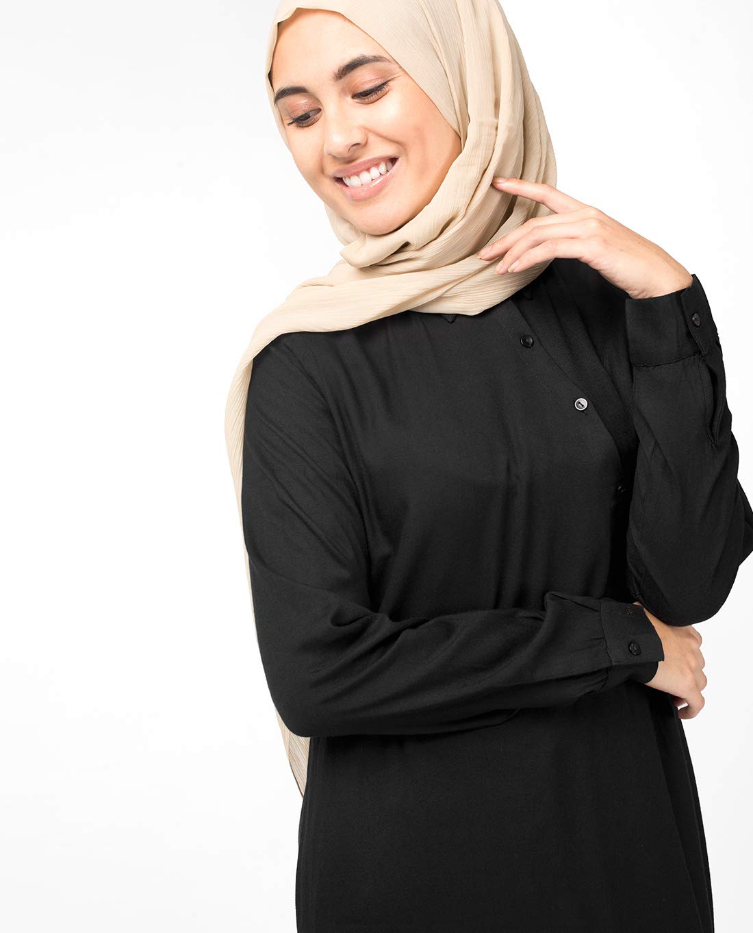 Silk Route© Slim Cocoa Maxi Dress Abaya Maxi Dress Jilbab Medium 54