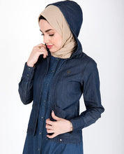 Silk Route Mock Jacket Denim Jilbab Small 56