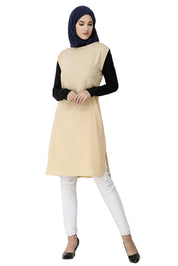 Silk Route© Boat Neck Beige Poly Slip Dress XLarge Tall