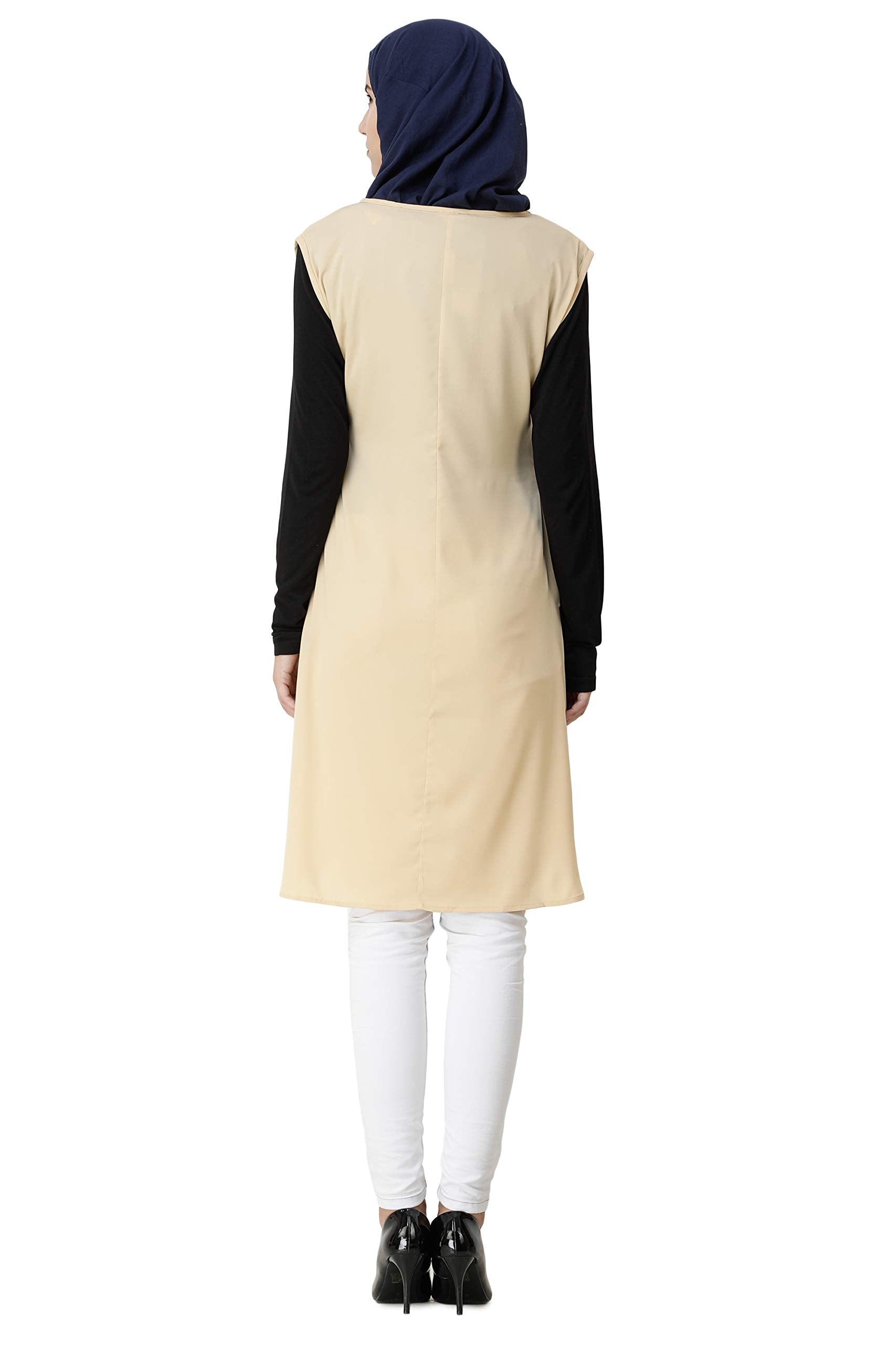 Silk Route© Boat Neck Beige Poly Slip Dress XLarge Tall