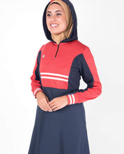 Silk Route Red Casual Colour Block Jilbab Medium 56