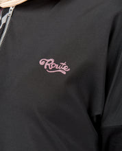 Black Dropped Shoulder Floral Jilbab