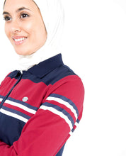 Silk Route© Navy Polo Neck Abaya Taslon Sporty Maxi Dress Jilbab Small 58