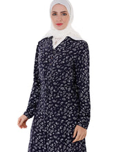 Silk Route Navy All Over Print Abaya Large 60