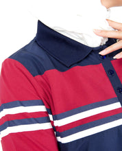 Navy Polo Neck Taslon Jilbab