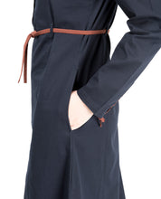 Silk Route© Midnight Blue Tie Up Sleeve Abaya Cotton Urban Maxi Dress Jilbabs XLarge 56