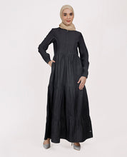 Comfort Max Fine Denim Maxi Dress - Black