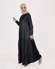 Comfort Max Fine Denim Maxi Dress - Black