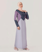 Lovely Lilac Round Collar jilbab