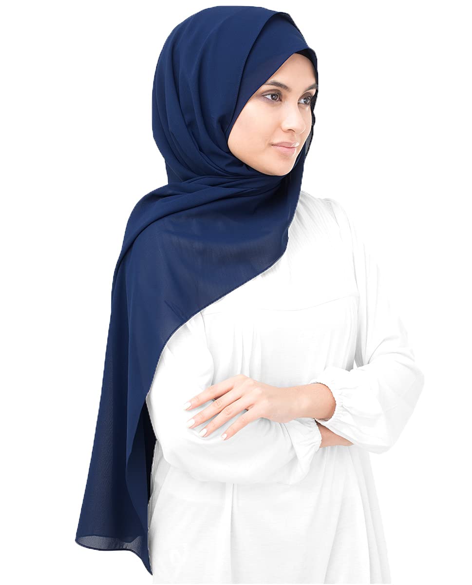 Sodalite Blue Poly Georgette Scarf