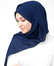 Sodalite Blue Poly Georgette Scarf