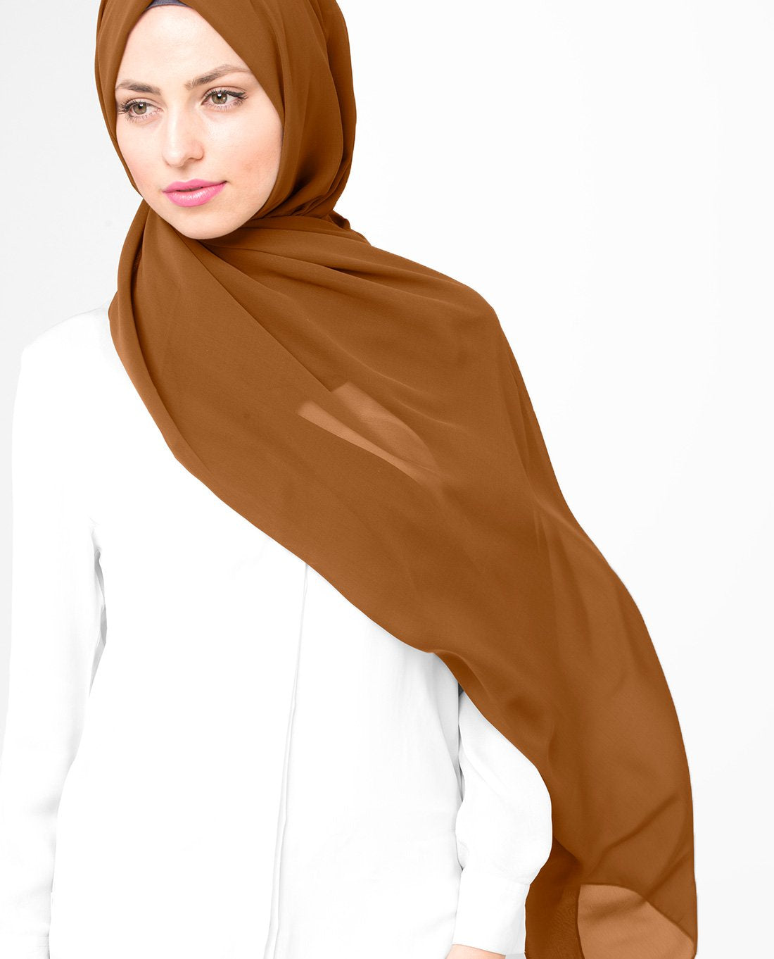 Pumpkin Spice Poly Georgette Scarf