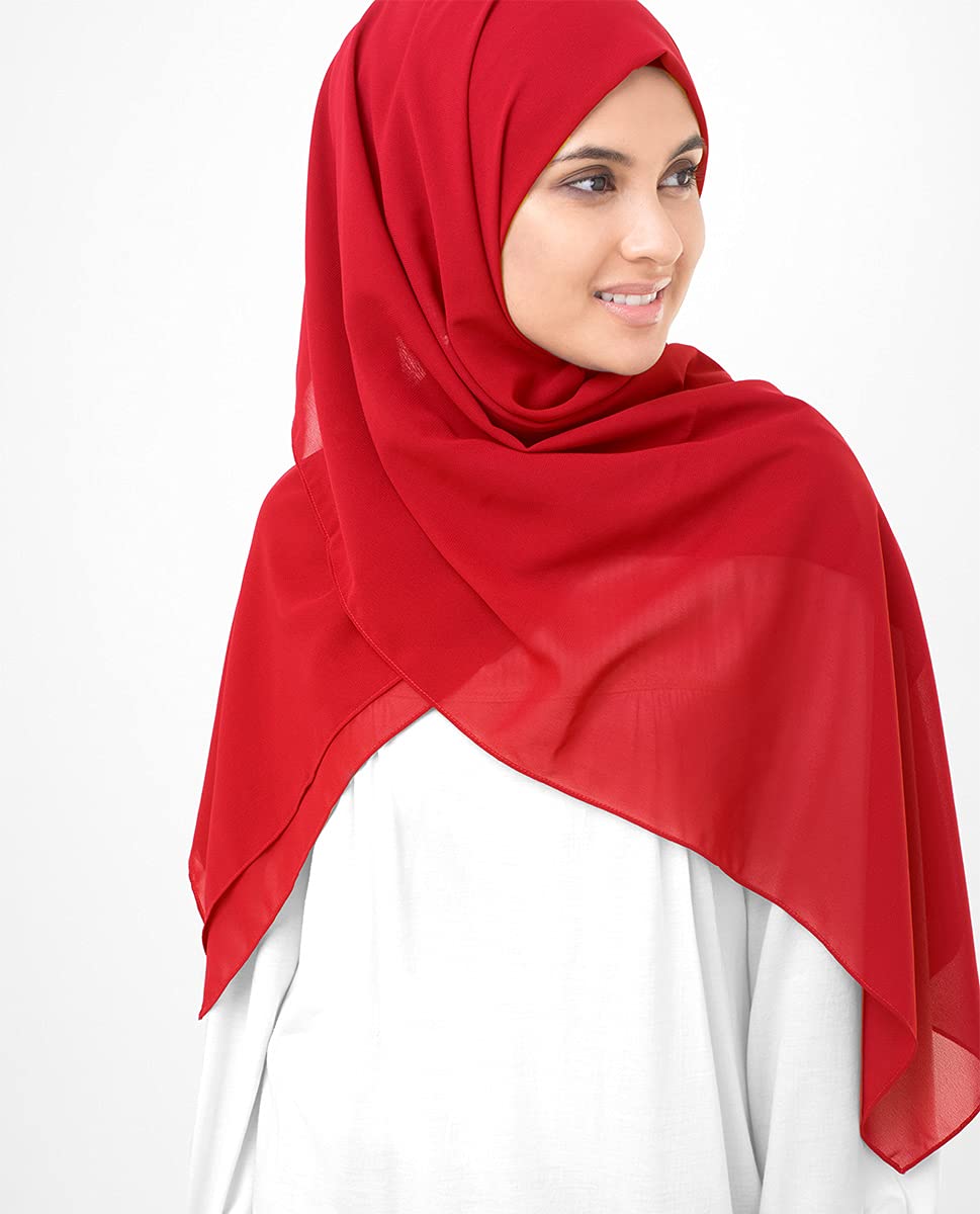 Paradise Pink Poly Georgette Scarf