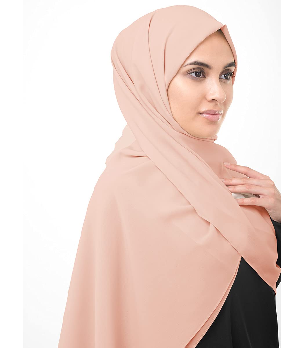 Pale Mauve Georgette Scarf
