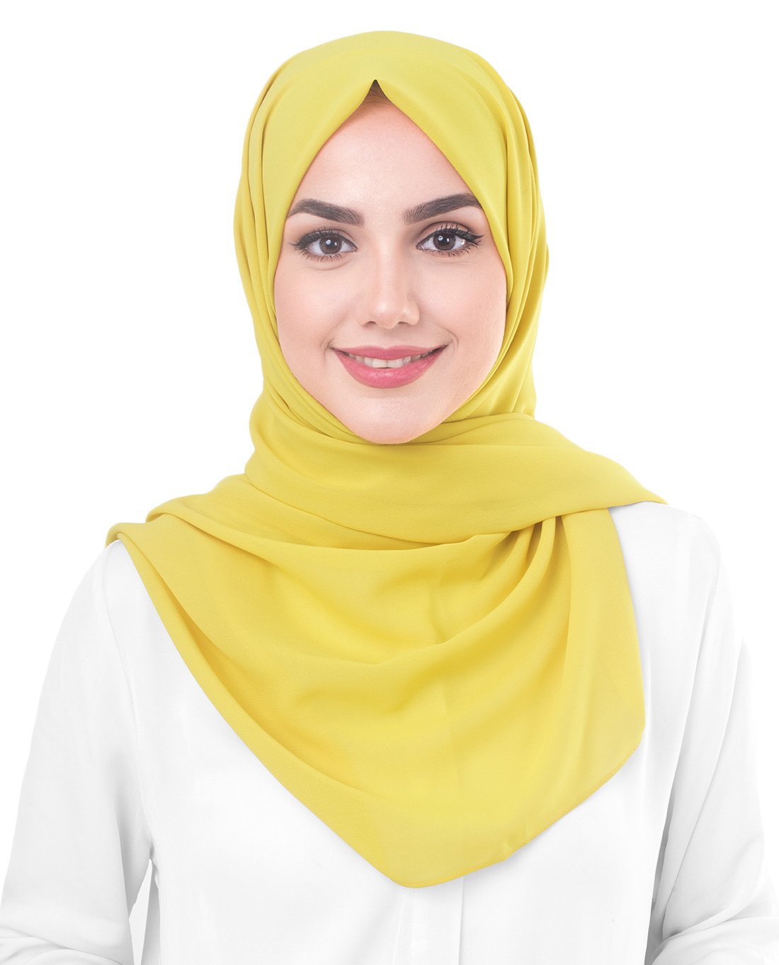 Celery Poly Georgette Scarf